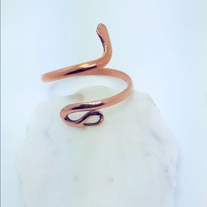 Twist Jewel Solid Copper Snake Bracelet